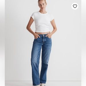 NWT Madewell low slung straight jeans